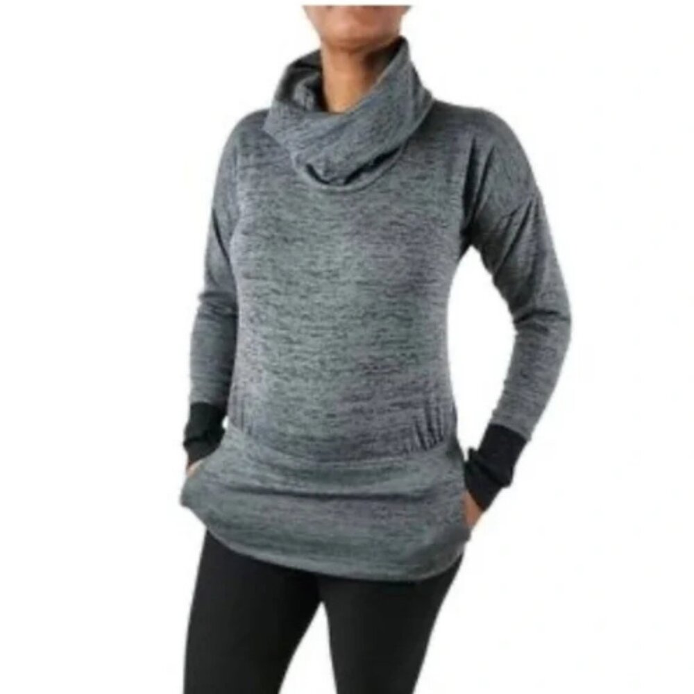 Athleta Batwing & Robin Cowl Funnel Neck Sweatshirt